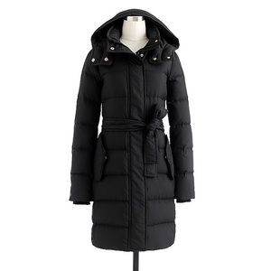 Jcrew Black Down Coat PXXS